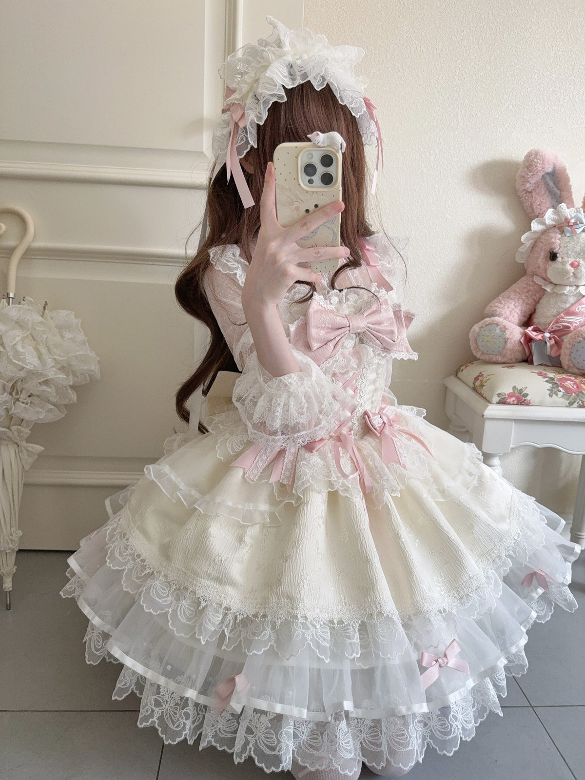 Apricot Ballet Lolita JSK Dress | Sweet Princess Gown