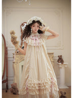 Long Doll Lolita OP Set with Adjustable Drawstring Hem