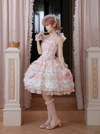 Pink & Blue Sweet Candy-themed Lolita JSK Dress - Meng Fu Zi | CoyBunny