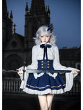 Short Court Lolita OP Set with Cape, Shoulder Chain & Brooch