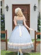 Long Lolita Flutter Sleeve JSK with Adjustable Straps