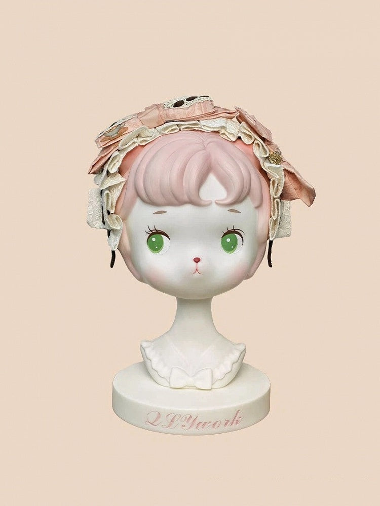 Pink Bows Cream Ruffle Lolita KC - Stars Fall on the Foggy Island | CoyBunny