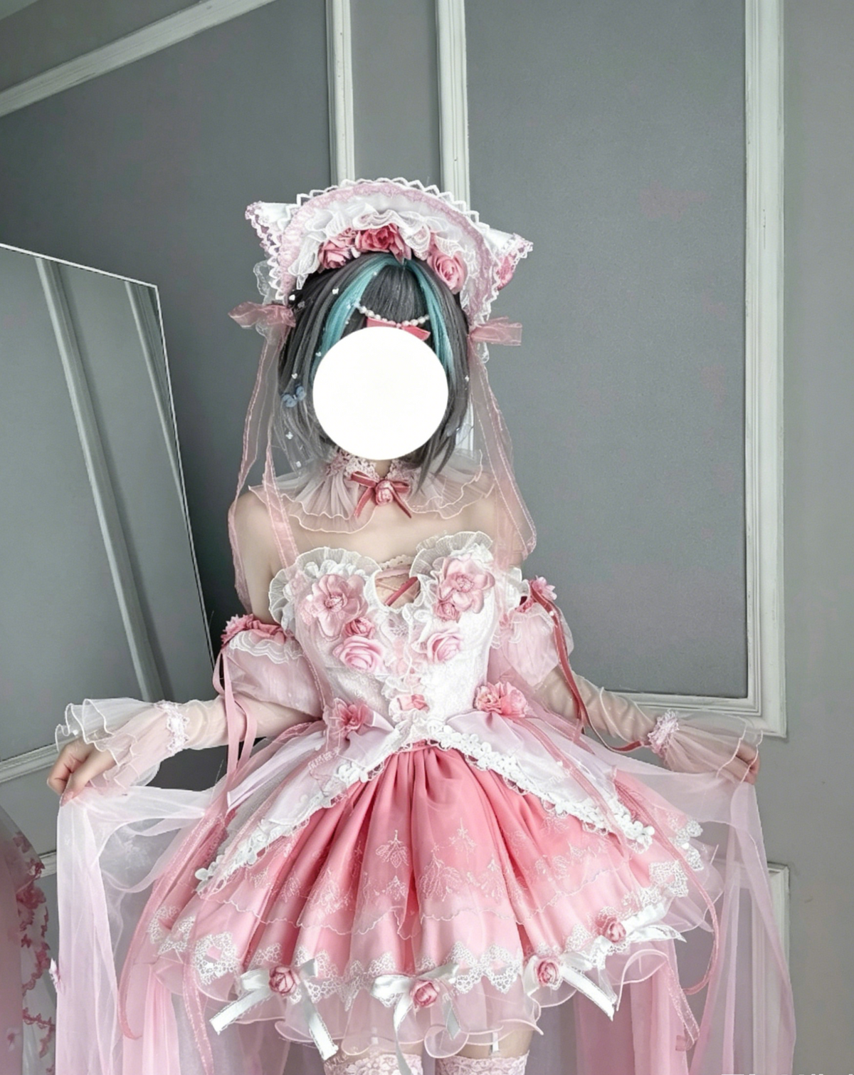 Cheshire Cat Kawaii Pink Cosplay Lolita Dress - Zhuazhua Box | CoyBunny