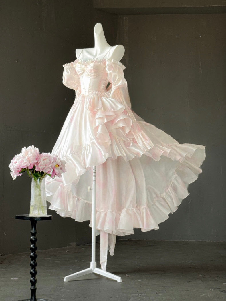Light Pink Princess Dress Set - Sweet Lolita Hime Gown | CoyBunny