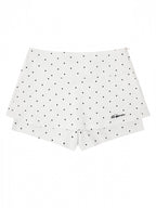 White Skort with Polka Dot Pattern - Languid Park | CoyBunny