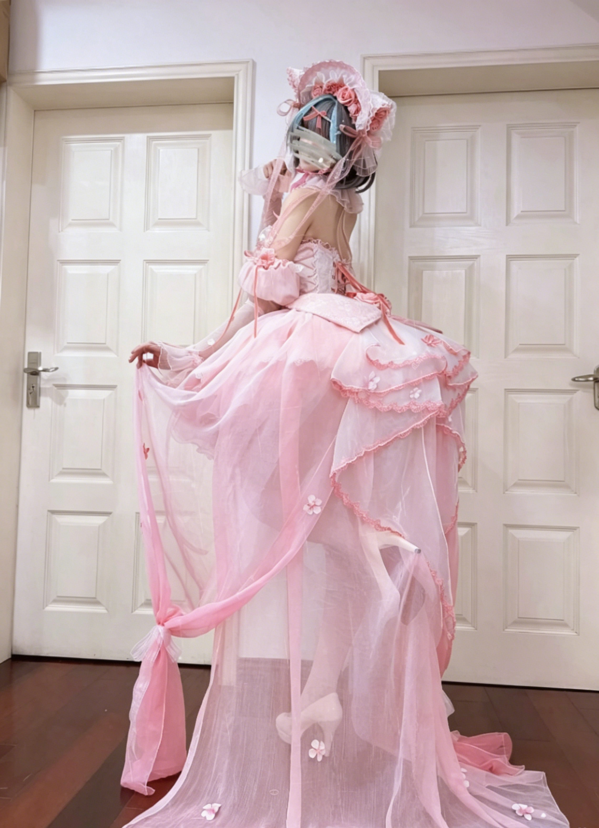 Cheshire Cat Kawaii Pink Cosplay Lolita Dress - Zhuazhua Box | CoyBunny