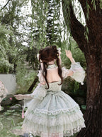 Mint Green Qi Lolita JSK Dress Set | Chinese Style Princess Jumper
