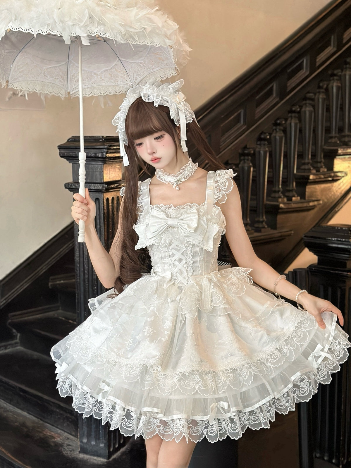 White Ballet Lolita JSK Dress | Sweet Princess Gown