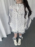 White Star-Print Hooded UV-Protective Jacket | CoyBunny