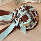 Sweet Lolita Chocolate with Bowknot Details Lace Trim Mini Hat | CoyBunny