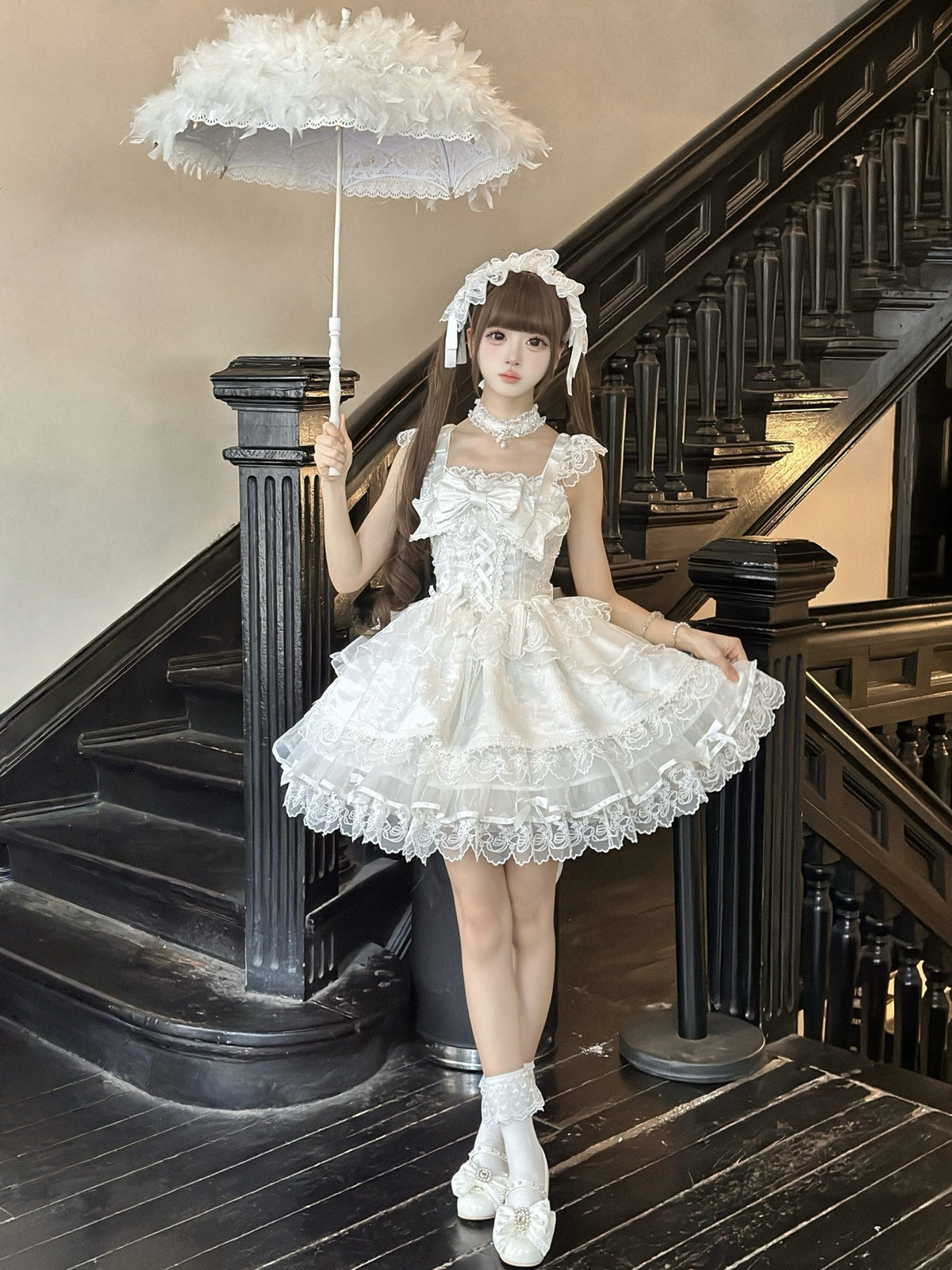 White Ballet Lolita JSK Dress | Sweet Princess Gown