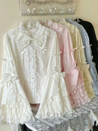 Plus Size Lolita Bell Sleeve Blouse in Multiple Colors by Versatile girl | CoyBunny
