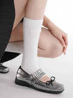 Ribbed Calf Socks with Letter Pattern - ModaSwings | CoyBunny