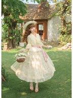 Petal Hem Lolita Shirt & SK Set with Belt & Hat