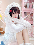 Sweet White Bowknot Sun Protection Jacket with Star Hood - NANACO | CoyBunny