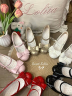 Golden Sweet Lolita Mary Janes - 5cm Heeled Bow Shoes | CoyBunny