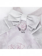 Oriental Lilac Halter Bow Floral JSK Outfit - Yimu Walnut | CoyBunny