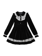Black Flared Girly Dress - Kawaii A-Line | CoyBunny