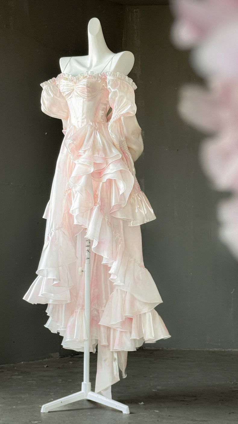 Light Pink Princess Dress Set - Sweet Lolita Hime Gown | CoyBunny