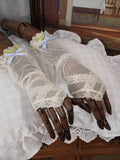 Ivory Sheer Dotted Tulle Arm Sleeves - Moonlight Dream | CoyBunny