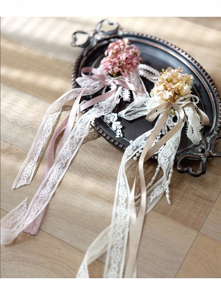 Sweet Lolita Floral Embroidery Brooch Set - Penny House | CoyBunny