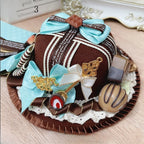 Sweet Lolita Chocolate with Bowknot Details Lace Trim Mini Hat | CoyBunny