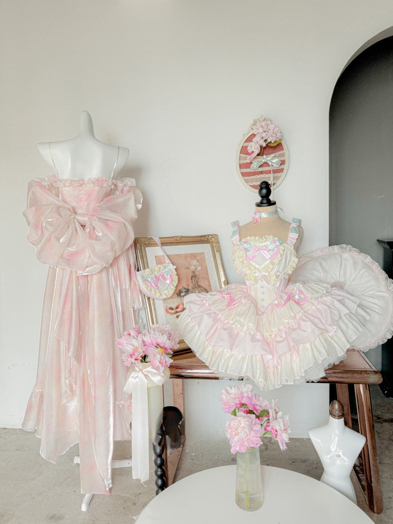 Light Pink Princess Dress Set - Sweet Lolita Hime Gown | CoyBunny