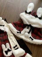 Red Bunny Ears Hooded Cape | CoyBunny