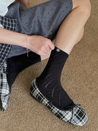 Diamond Pattern Socks - Elegant Daily Lolita Hosiery | CoyBunny