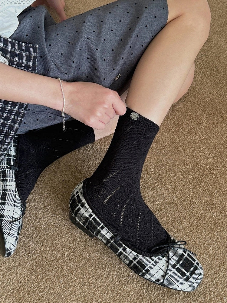 Diamond Pattern Socks - Elegant Daily Lolita Hosiery | CoyBunny