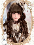 Bubble Tea Kawaii 60cm Wavy Double Tail Wig with Curly Fringe - Meow Island Wig | CoyBunny