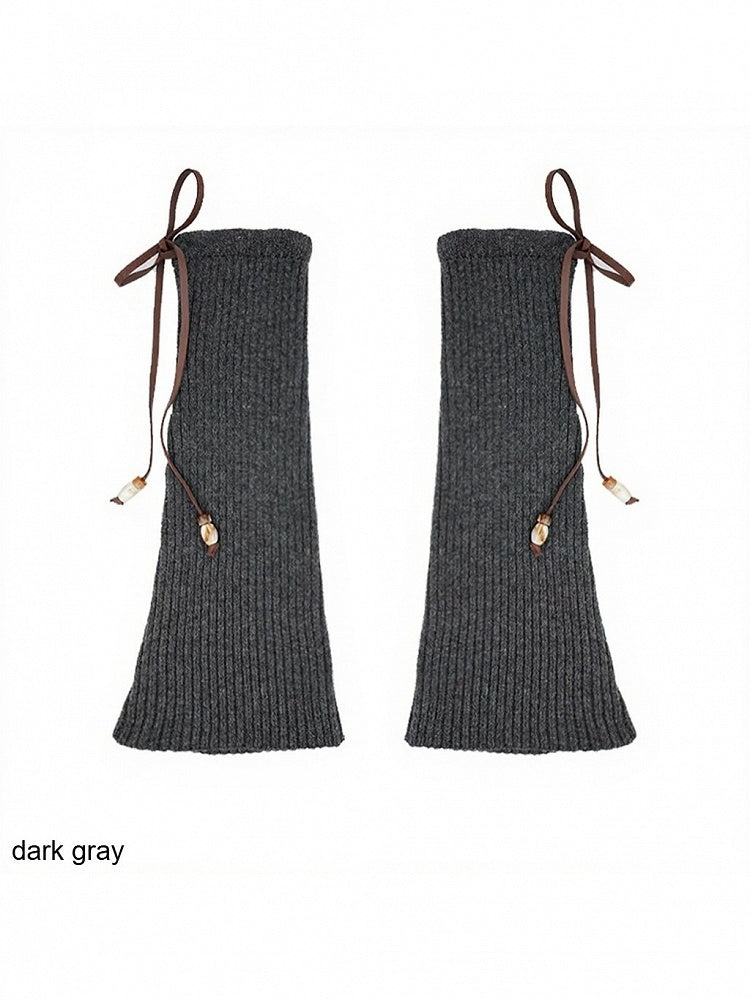 Knit Bow Bead Leg Warmers - ModaSwings | CoyBunny