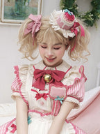 Strawberry Cake Mini Hat, Sweet Pink Design - Sakurahime | CoyBunny