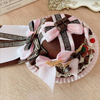 Sweet Lolita Chocolate with Bowknot Details Lace Trim Mini Hat | CoyBunny