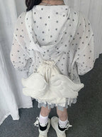 White Star-Print Hooded UV-Protective Jacket | CoyBunny