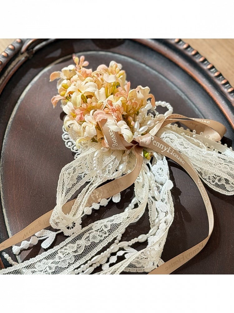Sweet Lolita Floral Embroidery Brooch Set - Penny House | CoyBunny