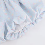 Blue Floral Print Bubble Shorts - serendipity | CoyBunny