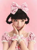 Rose / Cream / Crimson Lolita Bow Headband - Pastry Chef | CoyBunny