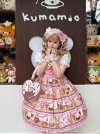 Pink Heart Shaped Sweet Lolita Crossbody Bag - Sheep Puff Bag | CoyBunny