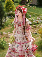 Pink Red Polka Dot Tiered Ruffles Lolita Underskirt - DrunkCoco | CoyBunny