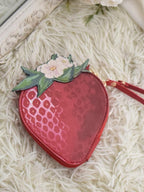 Strawberry Themed Lolita Wallet with Gold Embroidery - Morning Glory | CoyBunny