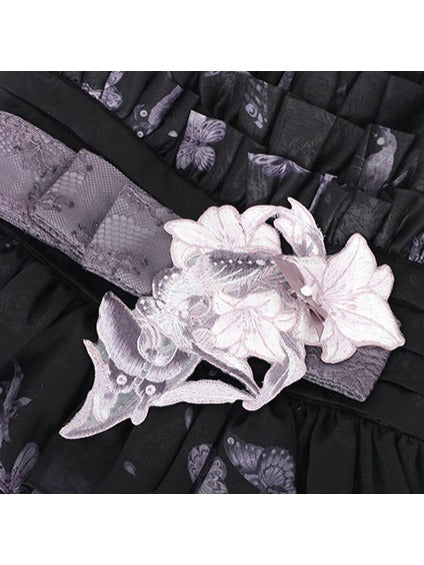 Violet Sweetheart Floral Stitched Layered JSK Gown - Yimu Walnut | CoyBunny