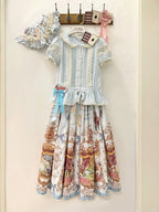 Azure Peter Pan Collar Lace Sweet Blouse - Forest Fairy Tales | CoyBunny
