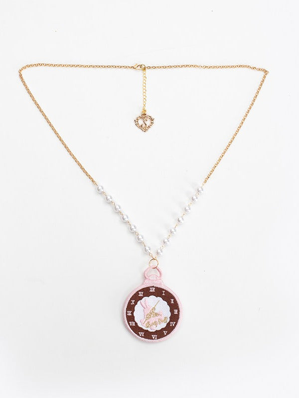 Alice in Wonderland Rabbit Ear KC and Necklace - Sheep Puff Atelier | CoyBunny