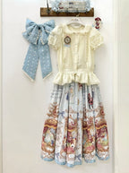 Beige Peter Pan Collar Lace Sweet Blouse - Forest Fairy Tales | CoyBunny