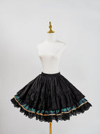 Green Plaid Lolita Tiered Underskirt - LiLi Chain | CoyBunny