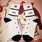 Sweet Lolita Calf Socks with Cake, Strawberry and Bow Print | CoyBunny