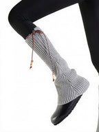 Knit Bow Bead Leg Warmers - ModaSwings | CoyBunny