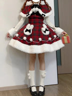 Red Bunny Ears Hooded Cape | CoyBunny