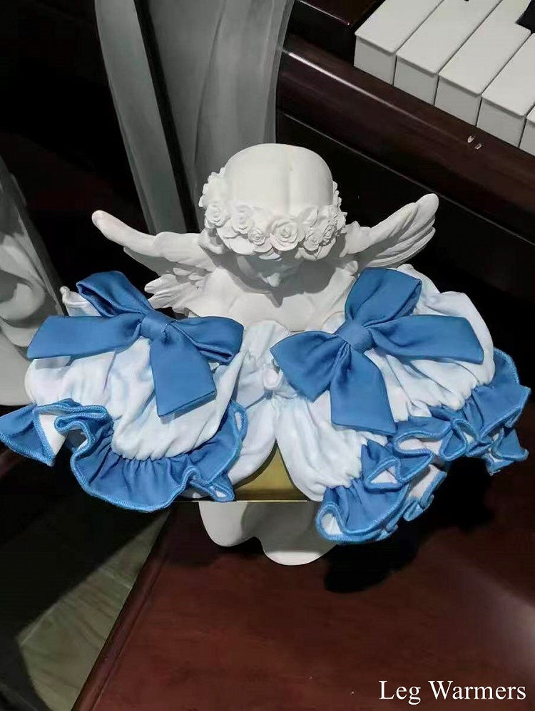 Blue Polka Dot Ruffled Sweet Lolita Jumper Skirt - Sweetheart Dream | CoyBunny